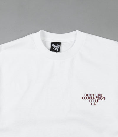 The Quiet Life Cooperation Club T-Shirt - White