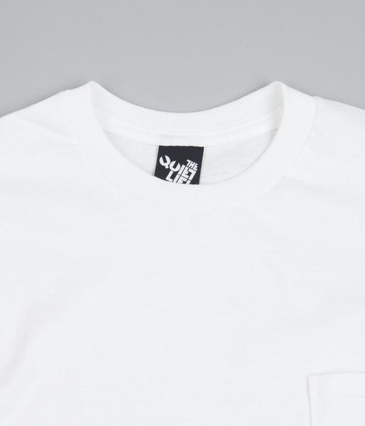 The Quiet Life Cursive Pocket T-Shirt - White | Flatspot