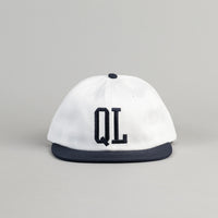 The Quiet Life Dugout Polo Cap - White / Navy thumbnail