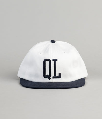 The Quiet Life Dugout Polo Cap - White / Navy