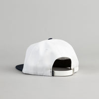 The Quiet Life Dugout Polo Cap - White / Navy thumbnail