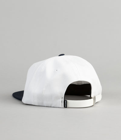 The Quiet Life Dugout Polo Cap - White / Navy