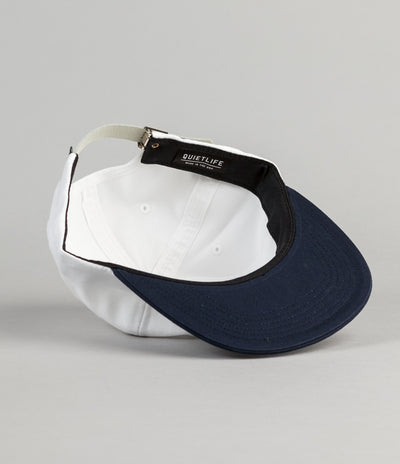 The Quiet Life Dugout Polo Cap - White / Navy