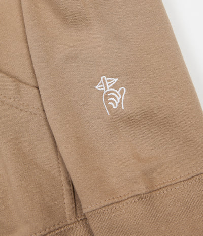 The Quiet Life Embroidered Origin Hoodie - Sand