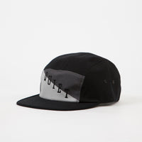 The Quiet Life Flag 5 Panel Cap - Black / Silver / Grey thumbnail