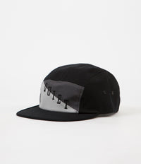 The Quiet Life Flag 5 Panel Cap - Black / Silver / Grey