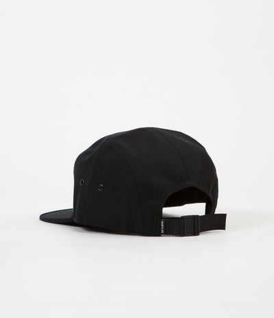 The Quiet Life Flag 5 Panel Cap - Black / Silver / Grey