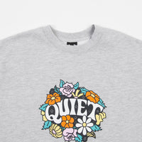 The Quiet Life Flowers Crewneck Sweatshirt - Heather Grey thumbnail