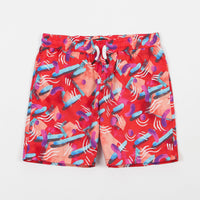 The Quiet Life Gibbler Beach Shorts - Red thumbnail