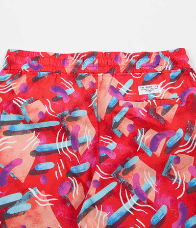 The Quiet Life Gibbler Beach Shorts - Red