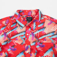 The Quiet Life Gibbler Button Down Short Sleeve Shirt - Red thumbnail