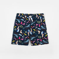 The Quiet Life Hoeckel Beach Shorts - Navy thumbnail