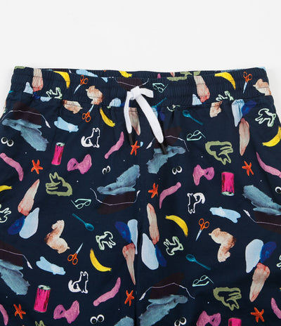 The Quiet Life Hoeckel Beach Shorts - Navy