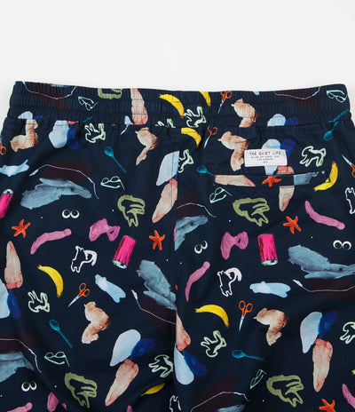 The Quiet Life Hoeckel Beach Shorts - Navy