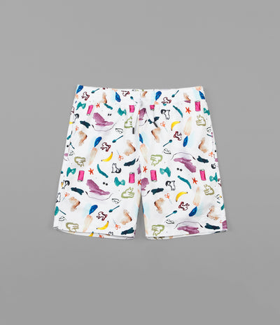 The Quiet Life Hoeckel Beach Shorts - White