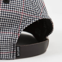 The Quiet Life Houndstooth Polo Cap - Black / White thumbnail