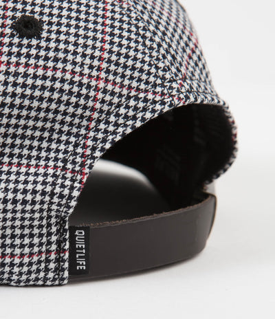 The Quiet Life Houndstooth Polo Cap - Black / White