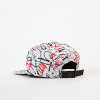 The Quiet Life Jarvis 5 Panel Camper Cap - Red / White thumbnail