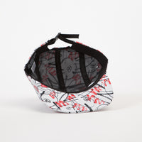 The Quiet Life Jarvis 5 Panel Camper Cap - Red / White thumbnail