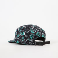 The Quiet Life Jarvis 5 Panel Camper Cap - Teal / Black thumbnail