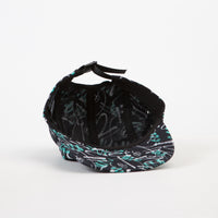 The Quiet Life Jarvis 5 Panel Camper Cap - Teal / Black thumbnail