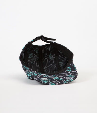 The Quiet Life Jarvis 5 Panel Camper Cap - Teal / Black