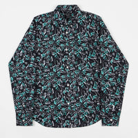 The Quiet Life Jarvis Long Sleeve Shirt - Teal / Black thumbnail