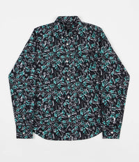 The Quiet Life Jarvis Long Sleeve Shirt - Teal / Black