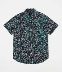 The Quiet Life Jarvis Short Sleeve Shirt - Teal / Black