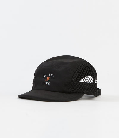 The Quiet Life Jumbo Mesh 5 Panel Camper Cap - Black