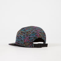 The Quiet Life Liberty Of London Swirl 5 Panel Cap - Black thumbnail