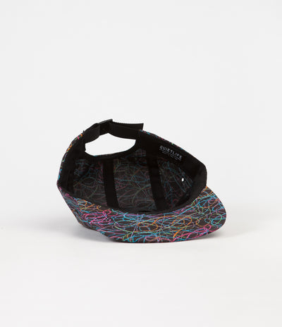 The Quiet Life Liberty Of London Swirl 5 Panel Cap - Black