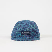 The Quiet Life Liberty Of London Swirl 5 Panel Cap - Navy thumbnail