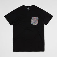 The Quiet Life Liberty Paisley Pocket Premium T-Shirt - Black thumbnail