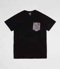 The Quiet Life Liberty Paisley Pocket Premium T-Shirt - Black