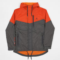 The Quiet Life MC Windbreaker Jacket - Orange / Grey thumbnail