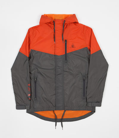 The Quiet Life MC Windbreaker Jacket - Orange / Grey