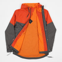 The Quiet Life MC Windbreaker Jacket - Orange / Grey thumbnail