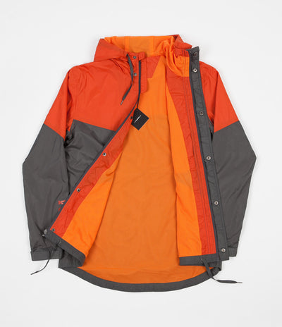 The Quiet Life MC Windbreaker Jacket - Orange / Grey