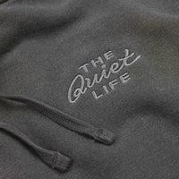 The Quiet Life Mechanic Logo Pigment Dyed Hoodie - Black thumbnail