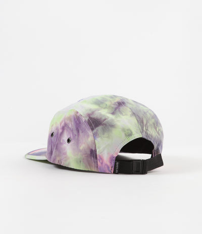 The Quiet Life Neon Tie Dye 5 Panel Camper Cap - Tie Dye