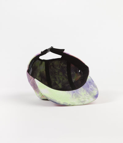 The Quiet Life Neon Tie Dye 5 Panel Camper Cap - Tie Dye