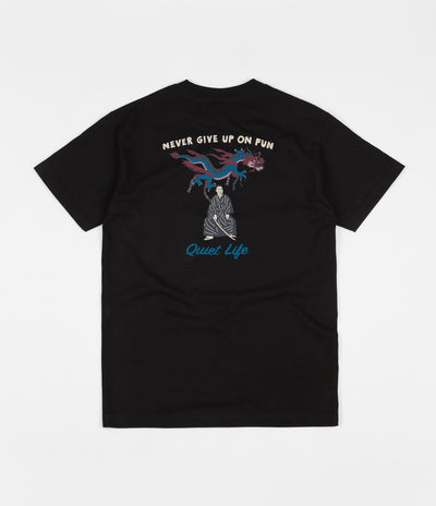 The Quiet Life Never Give Up T-Shirt - Black