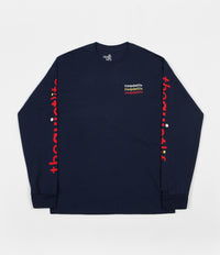 The Quiet Life Origin Rainbow Long Sleeve T-Shirt - Navy