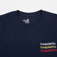 The Quiet Life Origin Rainbow Long Sleeve T-Shirt - Navy thumbnail