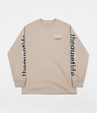 The Quiet Life Origin Rainbow Long Sleeve T-Shirt - Sand