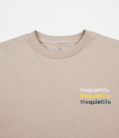 The Quiet Life Origin Rainbow Long Sleeve T-Shirt - Sand