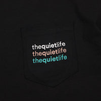 The Quiet Life Origin Rainbow Pocket T-Shirt - Black thumbnail