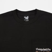 The Quiet Life Origin Rainbow Pocket T-Shirt - Black thumbnail