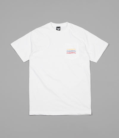 The Quiet Life Origin Rainbow Pocket T-Shirt - White